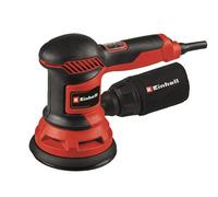 Einhell Rotary Sander 425W, Sanding Disc Ø 125mm, Max. Vibration Rate 26,000 RPM, Resonant Circuit 2.5mm, Includes 3X Sandpaper Sheets (1xP60, 1xP80, 1xP120) TC-RS 425 E
