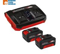 Einhell 4512112 18v Power X-Change Starter Kit Inc 2x 4.0Ah & 1x Twin Charger