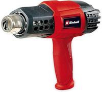 Einhell 4520195 Hot Air Gun TE-HA 2000 E (2000 W, 9 Temperature Settings 50°C - 550°, Air Rate Switch, Old Temperature Setting, In xtensive Accessory Nozzles & Case), Black, Red, Silver