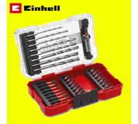 Einhell 33 Piece Hex Shank Screwdriver and Masonry Drill Bit Set in M Case