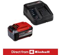 Einhell Genuine PXC 18v Cordless Slim Plus Li-ion Battery 5.2ah and Charger 5.2ah