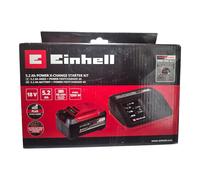 Einhell Power X-Change Starter Kit 18V - 5.2Ah PLUS Battery And 4A Fast Charger - Up to 1250W - Compatible With All Power X-Change
