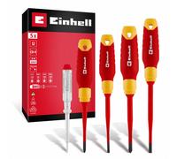Original Einhell Electrician Tool Set 5 pcs. (Insulated Drivers, Voltage Tester, S2 Blades, Ergonomic Handles, Electrical Installations)