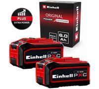 Einhell 6.0Ah 18V Battery Pxc Power X-Change 4.0Ah Endurance Mode Multi Amp X 2