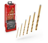 Einhell 6-Piece HSS-G TiN Metal Drill Bit Set, Ø 2-8 mm