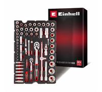 Einhell 60 Piece Combination Drive Socket Set in Foam E Case Tray Combination