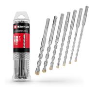 Einhell 7x Concrete Drill Bit Set 160mm 6-14mm For SDS+ Rotary Hammers Steel