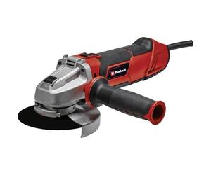 Einhell Angle Grinder TE-AG 125/1010 CE Q (1010 Watt, Quick Release Nut, Electric Speed Adjustment, Flat Metal Gear Head, Disc Protection, Without Cutting Disc)