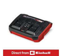 Einhell Battery Twin Charger Power X-Change 18V 3A Dual Batteries Charger