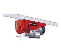 Einhell Cable Hoist TC-EH 250 (500 W, Emergency Stop Switch, Automatic Brake and End Shutdown, incl. 12m Twist Wire Rope Pulley with Loading Hook and Safety Bar