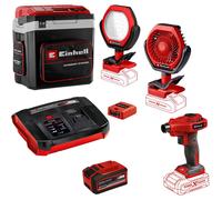 Einhell CAMPER 18v Cordless Cool Box and Warmer with Camping Accessory Kit 1 x 6ah Plus Li-ion Battery Charger
