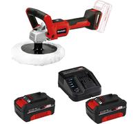 Einhell CE-CP 18/180 Li 18v Cordless Polisher and Sander 180mm 2 x 4ah Li-ion Battery Charger No Case