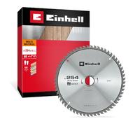 Einhell Circular Saw Blade, Multi-Material, Ø 254 x 30 mm, 60T | HLTCG Tooth Geometry | Neutral Hook Angle | Carbide Teeth | Medium Cut | Thermal Slots | For Mitre Saws