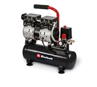 Einhell compressor TE-AC 110/6 Silent Plus (quiet compressor with 550 W, max. 8 bar, oil-/service-free motor, 6 l tank, pressure gauge and quick-release coupling, safety valve)
