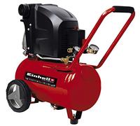 Einhell compressor TE-AC 270/24/10 | 1800 W | 10 bar | 24-l tank | 270 l/min suction capacity | 2850 rpm | 2 pressure gauges | 2 quick couplings
