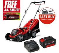 Einhell Cordless 18V Lawnmower 33Cm Cut Brushles Power X Change + 4Ah Battery + Free 3.0Ah Battery