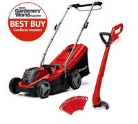 Einhell Cordless 18V Lawnmower 33Cm Cut Brushless + Grass Trimmer Bare Tools