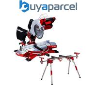 Einhell Cordless 18V Mitre Saw 210mm Power X-Change TE-MS 18/210 LI + Leg Stand