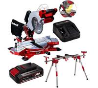 Einhell Cordless 18V Mitre Saw 210mm X-Change 18/210 1X2.5Ah Battery + Leg Stand