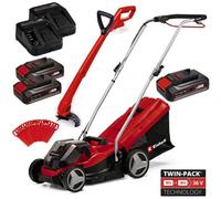 Einhell Cordless 36V Lawnmower 33Cm Cut Brushless + Grass Trimmer 3X Batteries