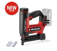 Einhell Cordless Nail Gun Stapler 18V Power X-Change, 20 Shots/min, max. 25 mm Staple Length, max. 32 mm Nail Length, incl. 300 Staples and Nails Each, Without Battery TE-CN 18/32 Li - Solo