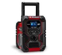 Einhell cordless building site radio TE-CR 18 Li DAB+/FM/BT - Solo Power X-Change (18 V, DAB+, FM, Bluetooth, AUX, USB, automatic station search, TFT colour display, IP65, without battery)