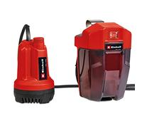Einhell Power X-Change 18V Cordless Clean Water Pump - Submersible Pump for Emptying Pools and Hot Tubs, Suction Down to 15mm, 5000 l/h, 0.8 Bar - GE-SP 18 Li Solo (Battery Not Included)