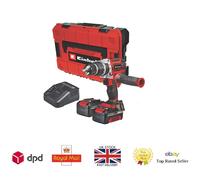 Einhell Cordless Combi Drill 60Nm Brushless 2 x 4.0 ah Battery Charger 18V Case