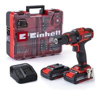 Einhell Cordless Combi Drill Set 40Nm 18V With Battery Charger And 64 Piece Accessory Set Power X-Change - Te-Cd 18/40 Li-I
