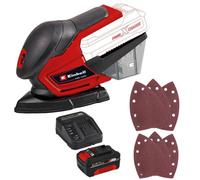 Einhell Cordless Detail Sander 18V Inc X6 Sanding Sheets + 4Ah Charging Kit