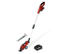 Einhell Cordless Electric Grass and Shrub Shears with Battery and Charger 18V Power X-Change, Telescopic Handle, Interchangeable 2 Blade System For Cutting Grass, Brushes GE-CG 18/100 Li T Kit