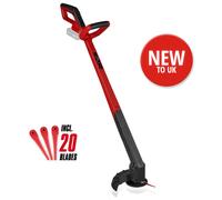 Einhell Cordless Lawn Trimmer 18V Power X-Change, 24cm Cutting Width, Adjustable Motor Head, Additional Handle, incl. 20 Plastic Knives, Without Battery GC-CT 18/2411 Li P-Solo