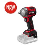 Einhell Professional Cordless Impact Wrench 18V Power X-Change, 350Nm Torque Level, 600Nm Release Torque, brushless, External Square bit Socket Without Battery TP-CW 18/350-C Li BL-Solo