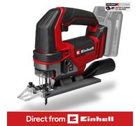 Einhell Cordless Jigsaw 100mm 18V PXC Without Battery | 26mm Stroke Height, Max. 3,000 Strokes/Min, 45° Bevel Cuts, Saw Blade Included TE-JS 18/100 Li Solo