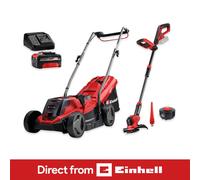 Einhell Cordless Lawnmower 33cm + 18V Strimmer 25cm With Battery And Charger PXC