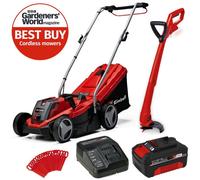 Einhell Cordless Lawnmower 33Cm + Strimmer + Battery + Charger Pxc Ge-Cm 18/33
