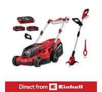 Einhell Cordless Lawnmower 38cm + Strimmer 24cm With Battery And Charger RASARRO