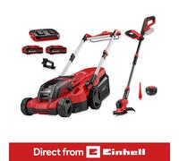 Einhell Cordless Lawnmower 38cm + Strimmer 25cm With Battery And Charger RASARRO