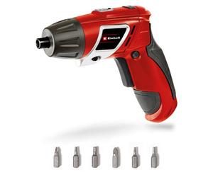 Einhell Cordless Mini Electric Screwdriver Rechargeable With 6 Piece Bit Set Tc-Sd 3,6 Li Mini Driver With Swivel