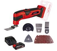 Einhell Cordless Multi Tool 18V With Battery Charger Accessory Kit TC-MG 18 Li