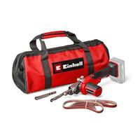 Einhell Cordless Power File Sander 18V PXC Without Battery | Up to 1,700m/Min, 2x Grinding Arms (9mm and 13mm), 90° Adjustable, 12x Sanding Belts TE-BF 18 Li Solo