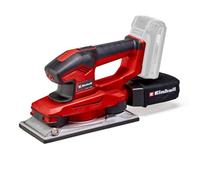 Einhell Cordless Sheet Orbital Sander 18V Power X-Change, Speed Electronics, Micro Hook and Loop, Aluminium Base Plate, Dust Collection Sack, Includes 3x Sandpaper Sheets, Without Battery TE-OS 18/230