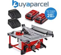Einhell Cordless Table Saw 210mm Twin 18v 36v TE-TS 36/210 Li - 2 x 3.0ah PLUS