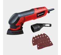Einhell Delta Sander 93mm With 9x Sanding Sheets 200w - Corded Electric, Red One Size