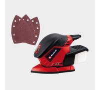 Einhell Detail Sander 130w With 3x 120grit Sanding Sheets - Corded Electric, Red One Size