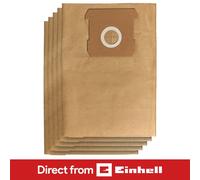 Einhell Dirt Collection Bag Filter 10L Set of 5pcs for Wet and Dry Vacuum