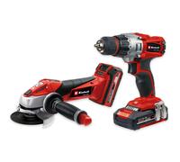 Einhell 4257211 TE-TK 18 Li Drill & Grinder Kit 18V 1 x 1.5Ah & 1 x 3.0Ah Li-ion