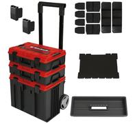 Einhell E-Case Tower Stackable Tool Box Set on Wheeled Trolley