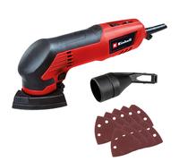 Einhell Electric Detail Sander 200W, Triangular Orbital Sander for Wood with Dust Extraction, 2mm Oscillating Circuit, 22,000 RPM Oscillation Rate