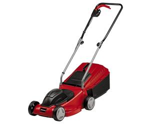 Einhell Electric Lawn Mower 1200W 32cm Cutting Width 30L Capacity Grass Box | 3 Cutting Height Levels - Lightweight Corded Walk-Behind Lawnmower For Small To Medium Gardens GE-EM 1032